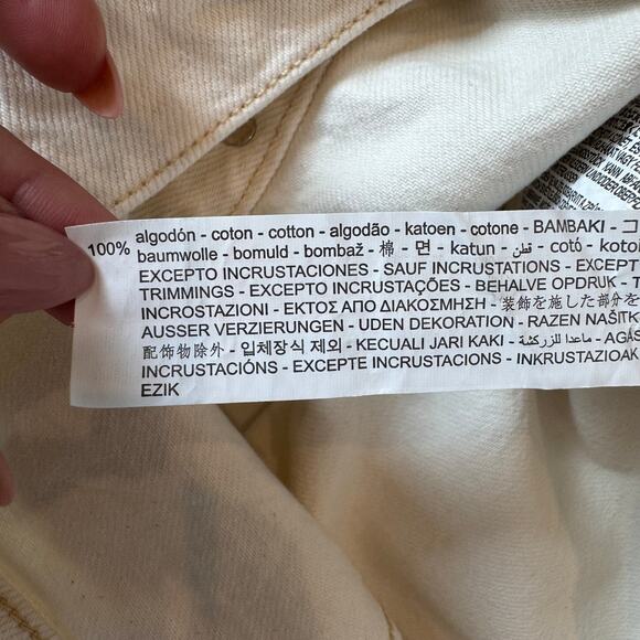 ZARA Cream White Western Fringe Denim Jacket NWT Size Small - Picture 13 of 14